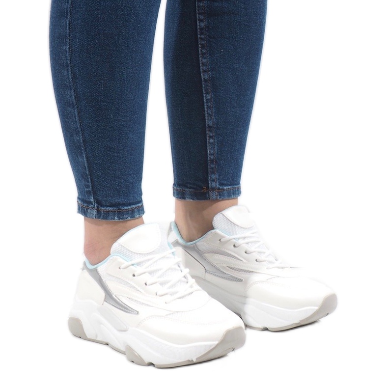 Deportivas blancas SX001-6 blanco azul Deportivas blancas SX001-6 blanco azul