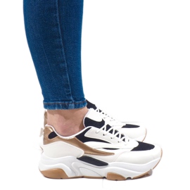 Deportivas blancas SX001-90 blanco negro