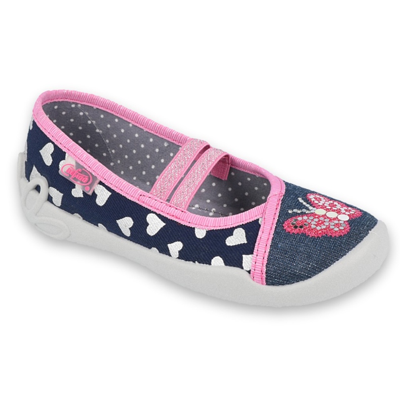 Calzado infantil befado 116X268 azul marino rosado