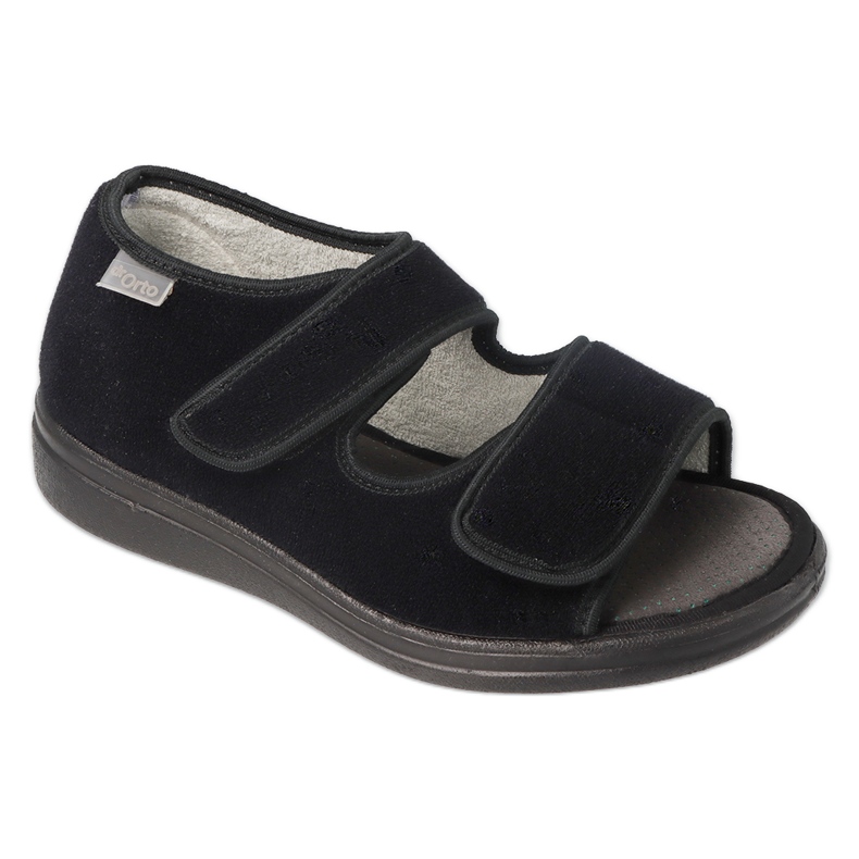 Dr. ORTO Befado Sandalias de velcro para hombres 070M001 negro