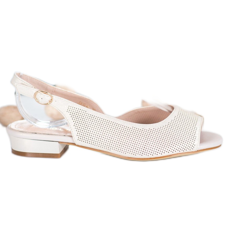 Sergio Leone Sandalias caladas en tacones bajos amarillo