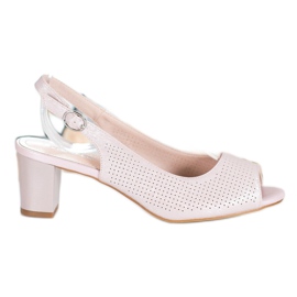 Sergio Leone Sandalias caladas en una barra rosa