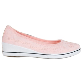 Super Me Bailarina Calada En Cuña rosa