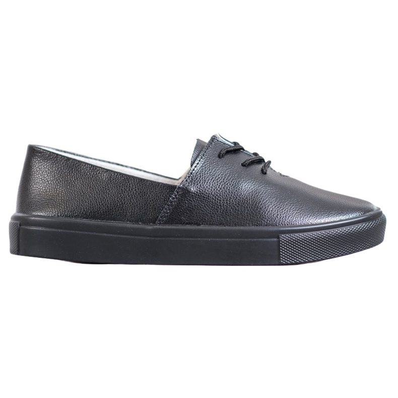 Filippo Zapatillas de cuero con estilo negro