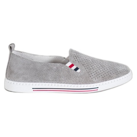 Filippo Zapatillas de cuero grises