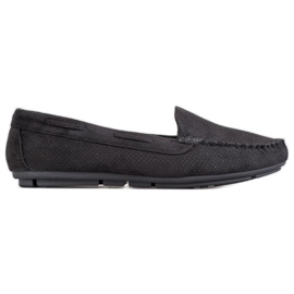 Clowse Mocasines de ante negros