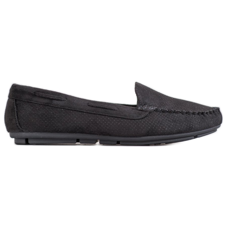 Clowse Mocasines de ante negros