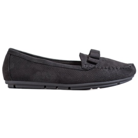 Clowse Mocasines calados con lazo negro