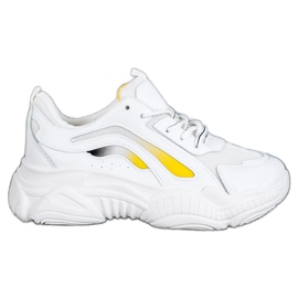 SHELOVET Zapatillas blancas con estilo blanco