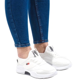 Zapatillas deportivas de mujer blancas SH801-9-D blanco
