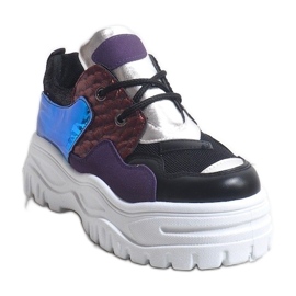 Zapatillas deportivas negras de moda R-458 negro