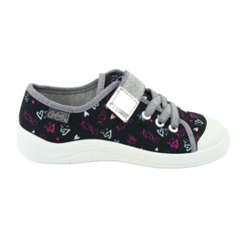 Calzado infantil befado 251Y142 negro rosado gris