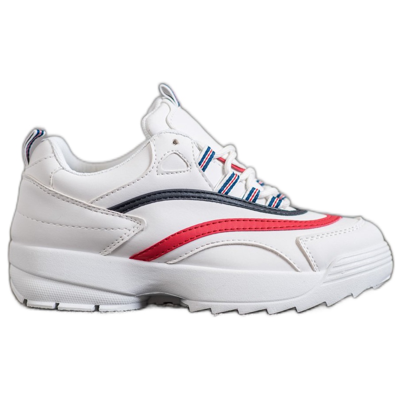 Weide Zapatos de moda en la plataforma blanco