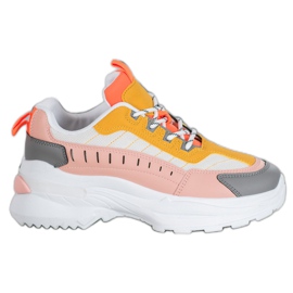 SHELOVET Zapatos de moda en la plataforma multicolor
