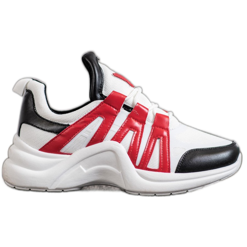 SHELOVET Zapatillas cómodas de moda blanco multicolor