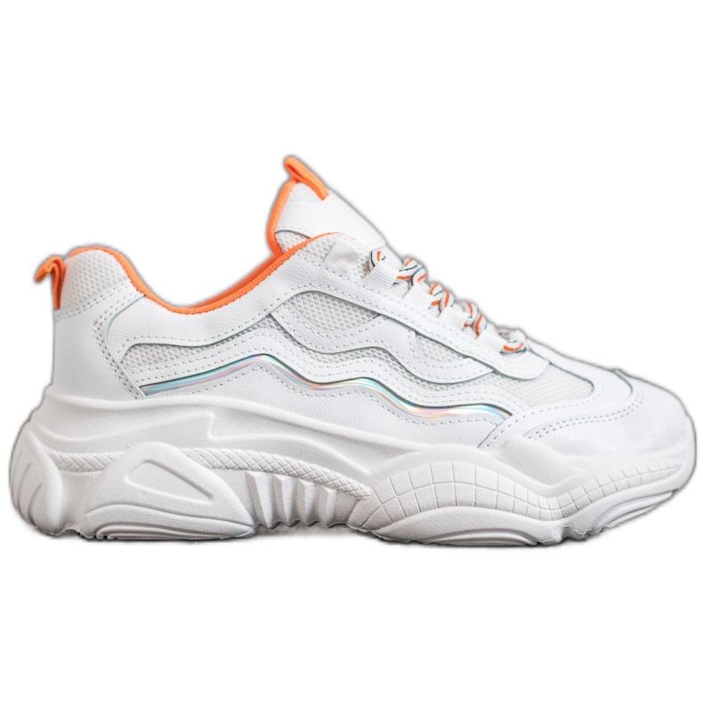 SHELOVET Zapatillas en la plataforma blanco