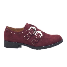 Zapato granate con tachuelas ES8500 rojo