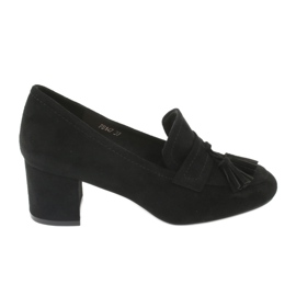 Zapatos en el poste de Sergio Leone PB147 negro