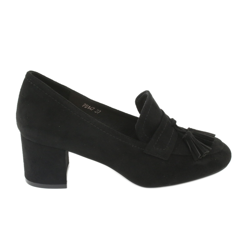 Zapatos en el poste de Sergio Leone PB147 negro