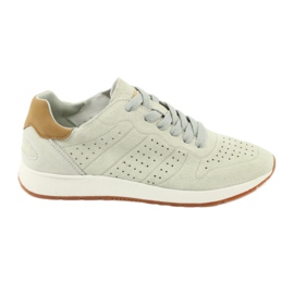 Zapatos deportivos de cuero American Club AA04 beige