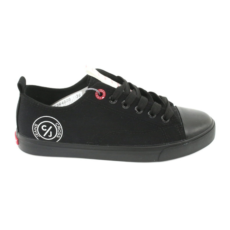 Cross Jeans Zapatillas de deporte empatadas para mujeres ff2r4020 negros
