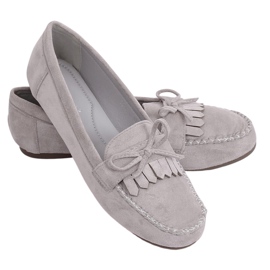 Gris Mocasines de mujer Classic 77-202 Gris
