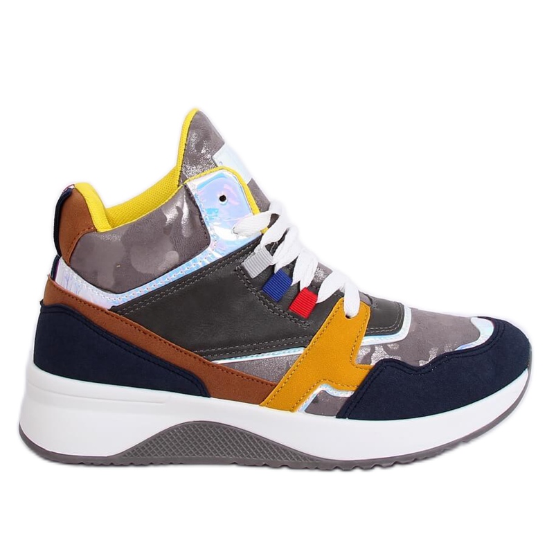 Zapatillas altas D20-2 Gris multicolor