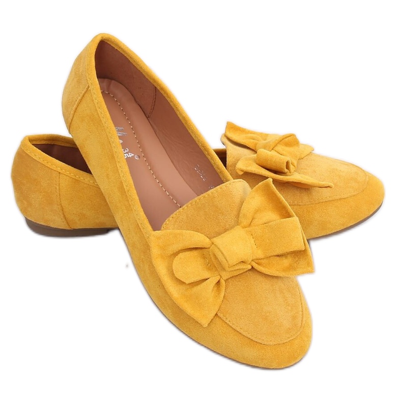 Mocasines con lazo miel B2028 Amarillo