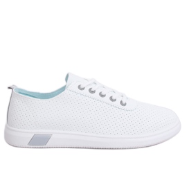 Zapatillas con cordones en blanco y gris BB77 Grey