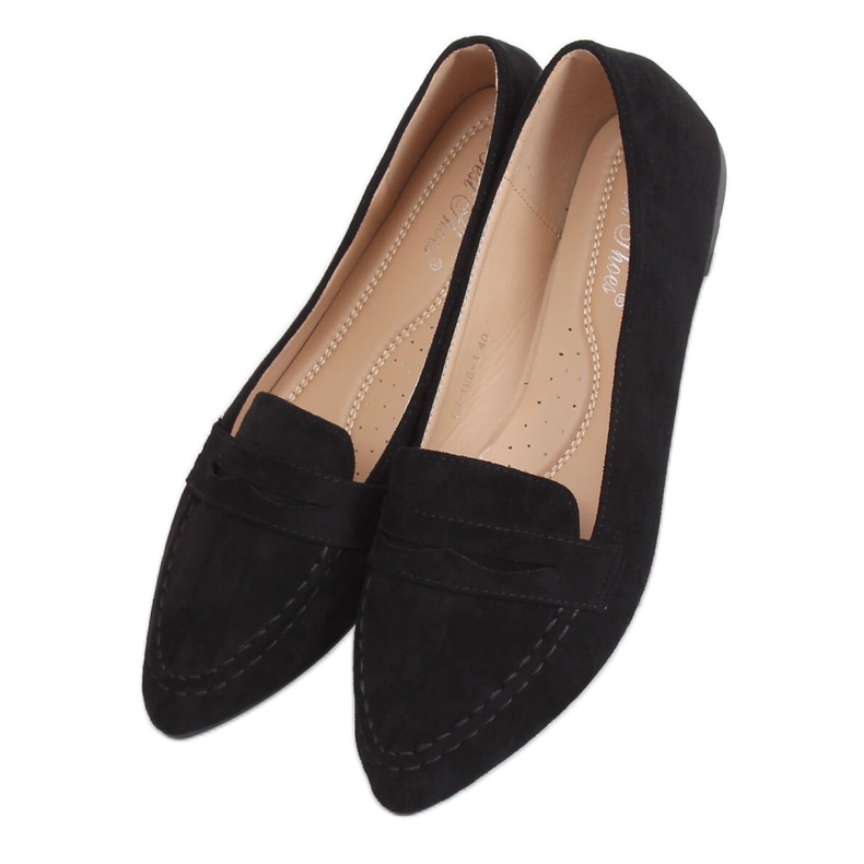 Negro Mocasines de mujer CH-1M6 Negro