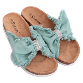 Verde BG60P Zapatillas de corcho verde