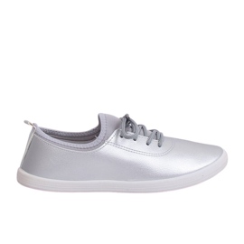 Zapatillas de mujer plateadas W9782 Silver gris