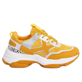 Zapatillas deportivas amarillas para mujer C-3127 Yellow amarillo
