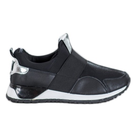 SHELOVET Zapatos sin cordones en la plataforma negro