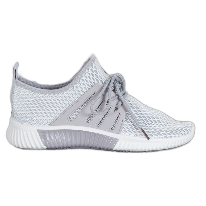 SHELOVET Zapatos elegantes con malla gris