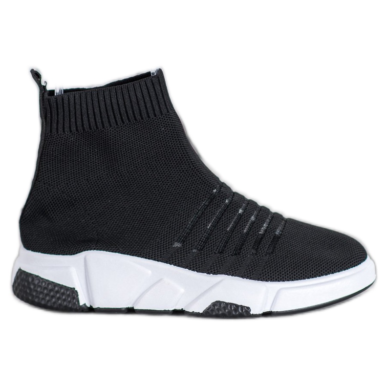 SHELOVET Zapatos sin cordones con malla negro