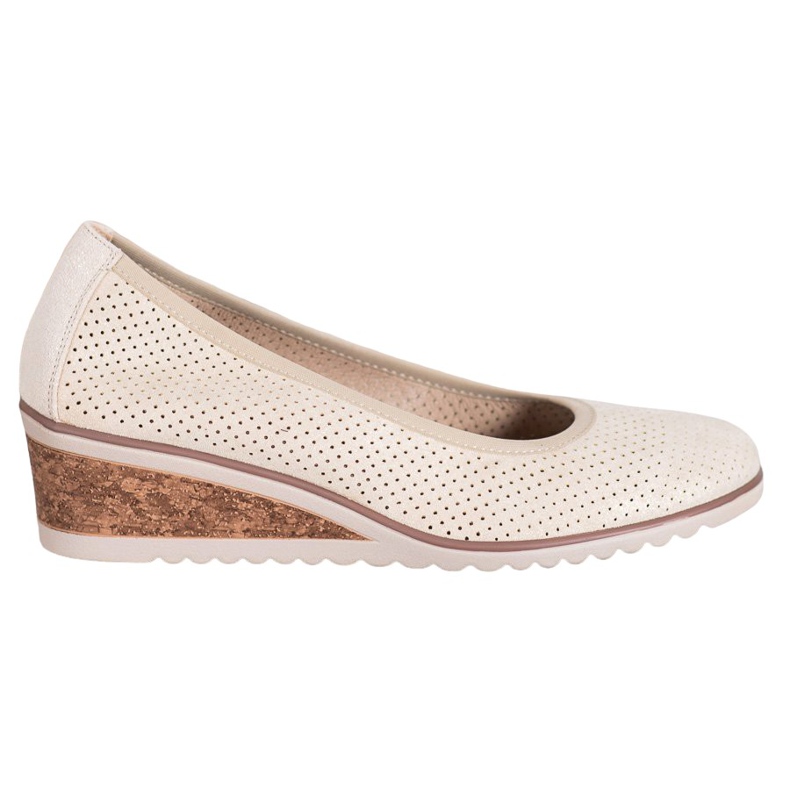 Bailarinas de cuña beige VINCEZA