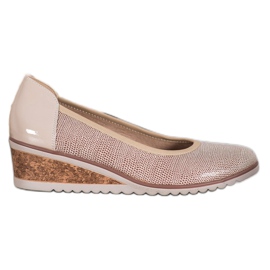 Bailarinas elegantes VINCEZA beige marrón