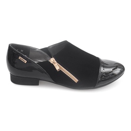 Zapatos Clásicos Con Cremallera 2060A Negro