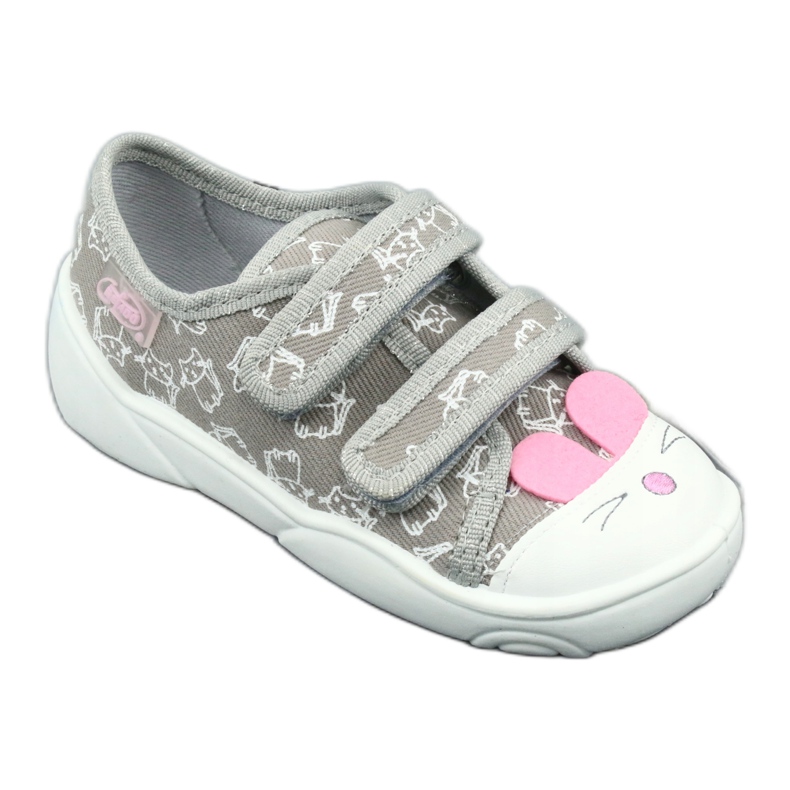 Calzado infantil befado 907P116 rosado gris