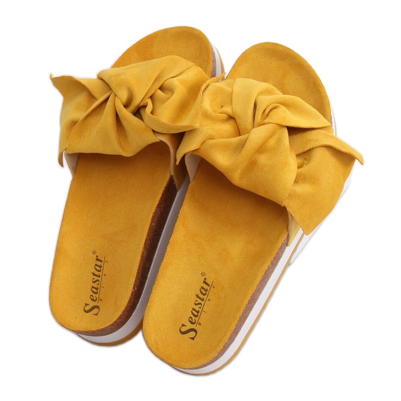 Pantuflas mujer miel SS116P Amarillo