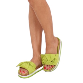 Zapatillas verde mujer verde SS116P Verde