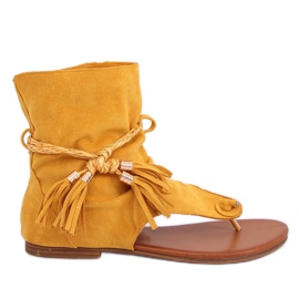 Chanclas con empeine miel SL1011 Amarillo