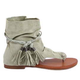 Chanclas verdes con eje SL1011 Verde