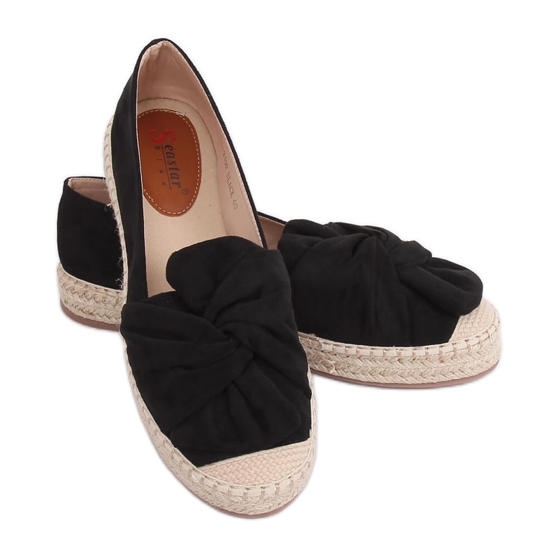 Alpargatas de mujer negras LL-219P Black negro