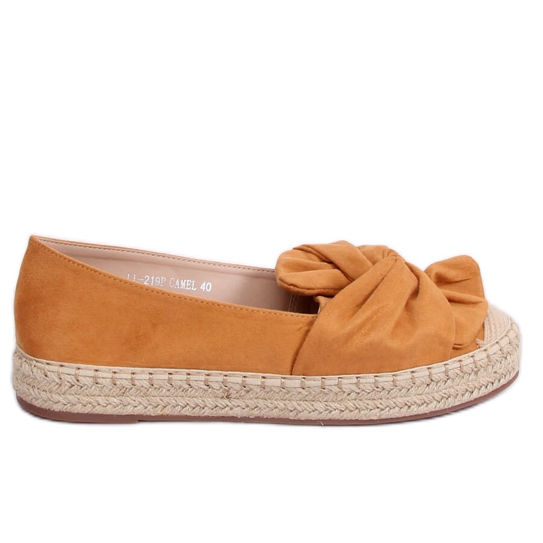 Alpargatas de mujer camel LL-219P Camel marrón multicolor