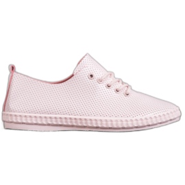 SHELOVET Zapatillas deportivas en polvo ligero rosa