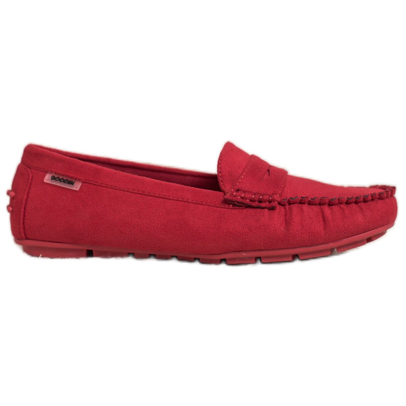 Goodin Mocasines textiles clásicos rojo Goodin Mocasines textiles clásicos rojo
