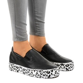 Zapatillas slip-on negras WNH-3 negro