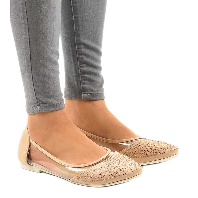 Bailarinas beige transparentes B06-11